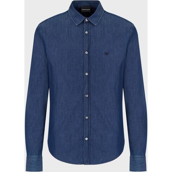 camicie Emporio Armani blu