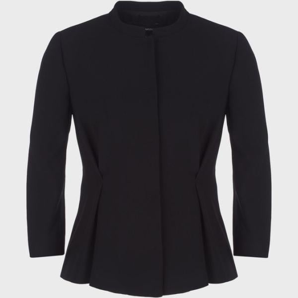 blazer Emporio Armani nero tinta unita
