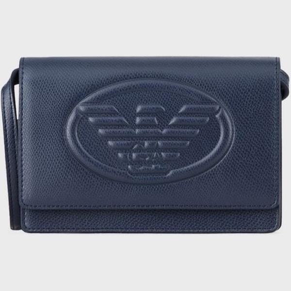 borse a tracolla Emporio Armani blu