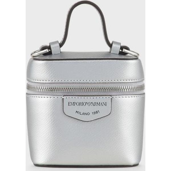 borse a tracolla Emporio Armani grigio tinta unita