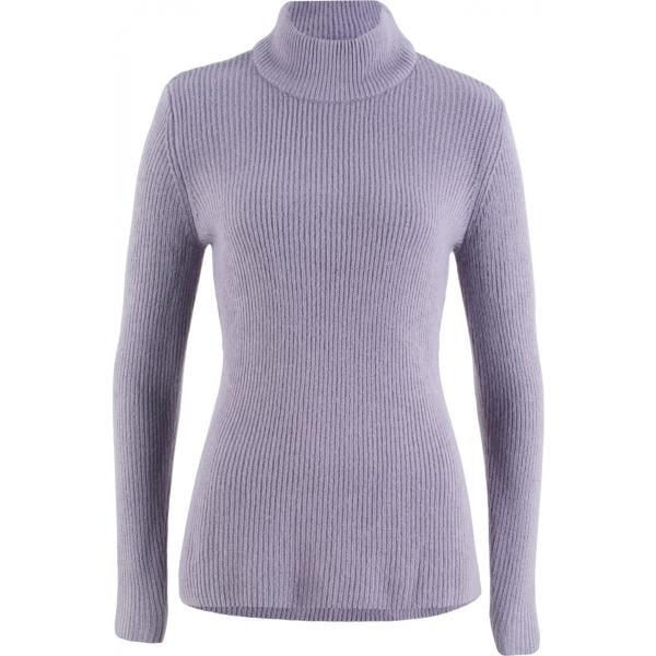 Pullover a coste collo a dolcevita viola e corda Bpc bonprix collection viola