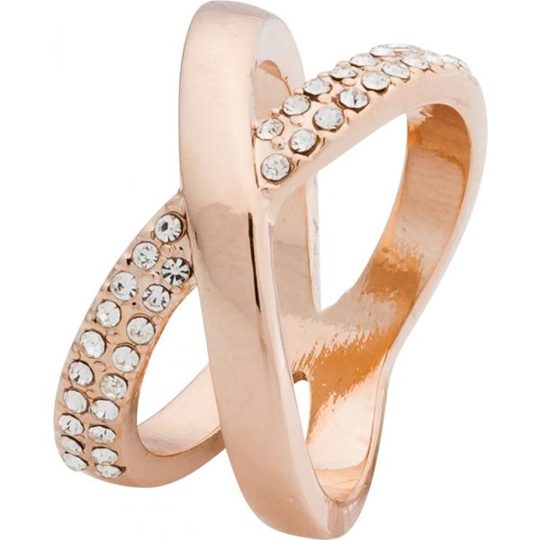 Anello con strass oro Bpc bonprix collection