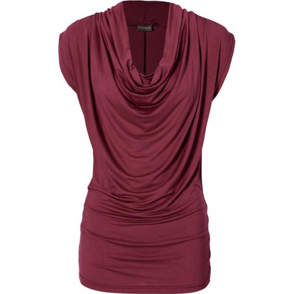 Maglia lunga con scollo e pieghe Bodyflirt rosso