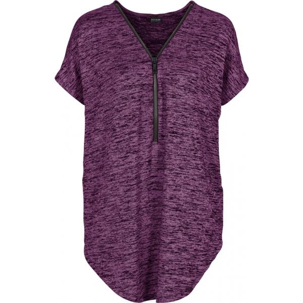 Maglia oversize maxi con zip viola Bodyflirt viola