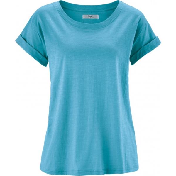 Maglia a maniche corte blu Bpc bonprix collection blu a quadri