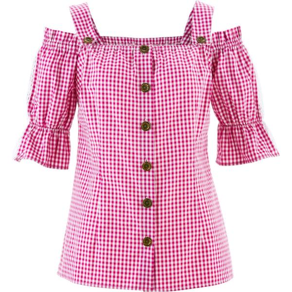 Camicia Bpc bonprix collection viola a quadri