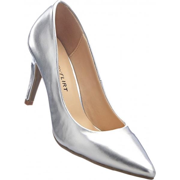 Décolleté pumps effetto metallizzato con tacco spillo argento Bodyflirt grigio