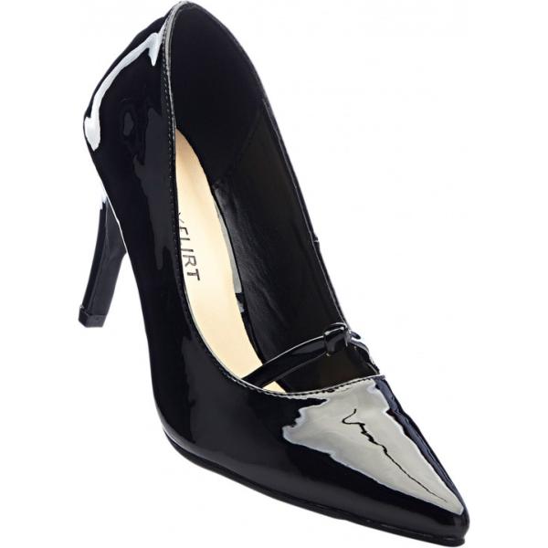 Décolleté pumps effetto vernice nero Bodyflirt nero