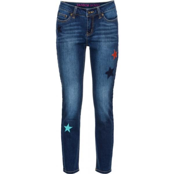 Jeans skinny a punta blu Rainbow blu