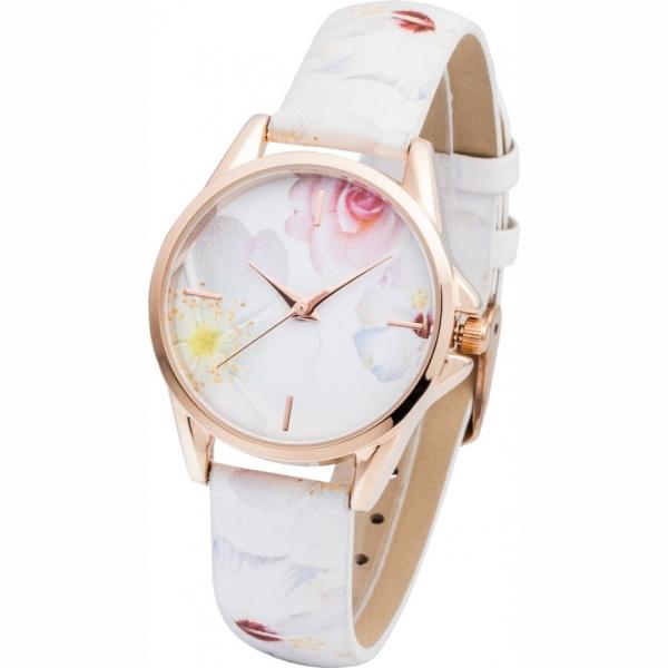 Orologio con cinturino fantasia floreale lunghezza regolabile fucsia Bpc bonprix collection viola a fiori
