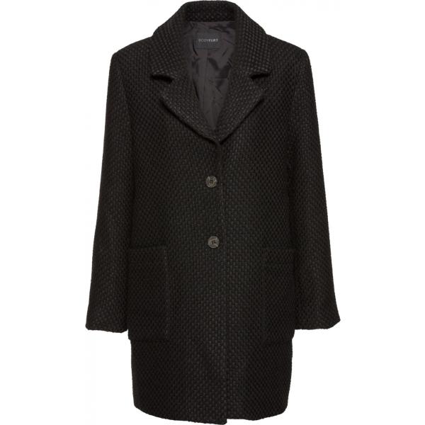 Cappotto a quadri in bouclè con bottoni nero Bodyflirt nero a quadri