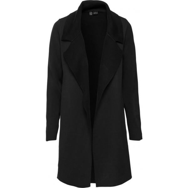 Cappotto in in maglia nero e corda Bodyflirt nero