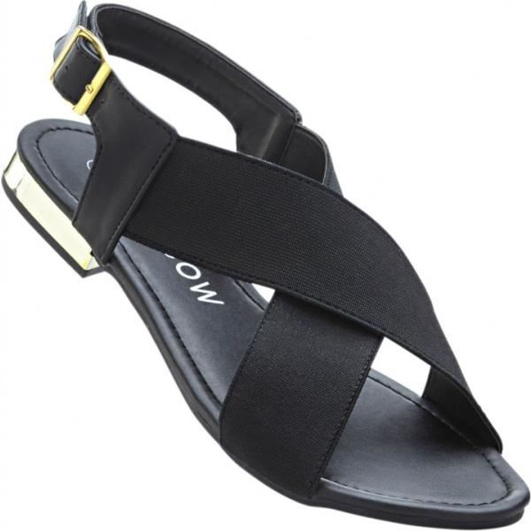 Sandali con fibbia nero Rainbow nero