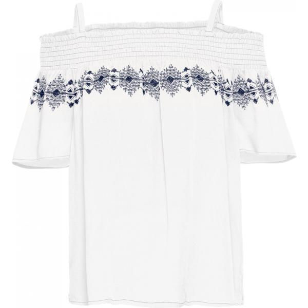 Blusa con ricamo e scollo bianco Bodyflirt bianco