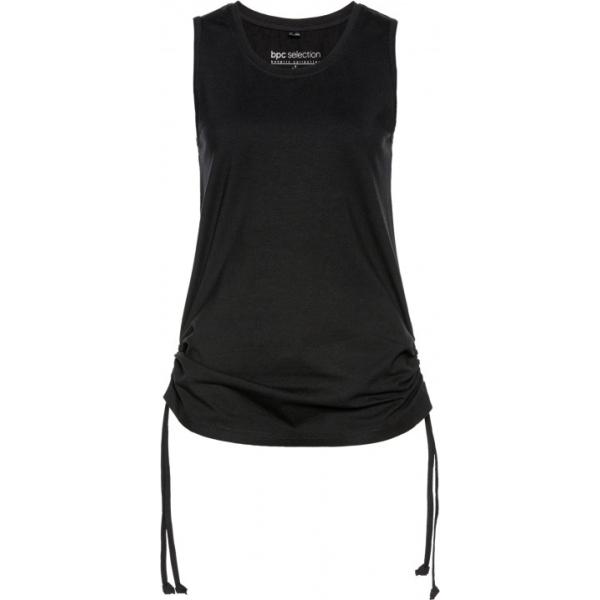 Top con arricciature nero Bpc selection nero