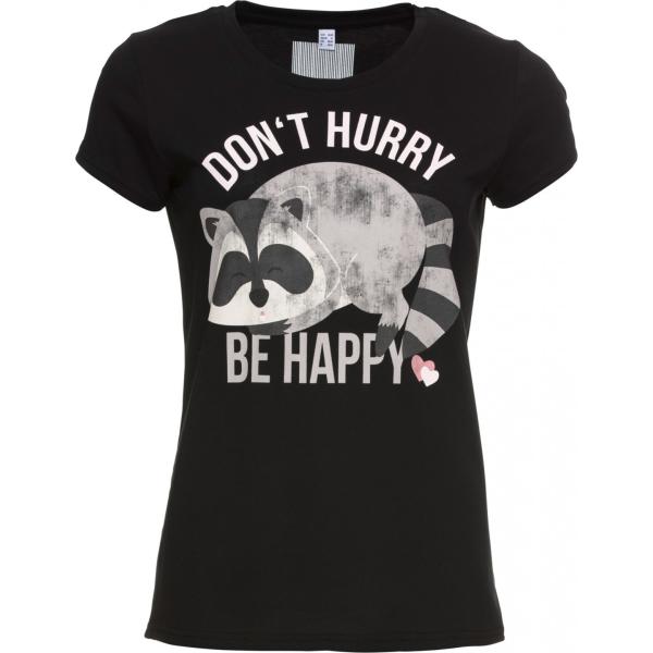 Maglia con stampa a maniche corte nero Rainbow nero con stampe