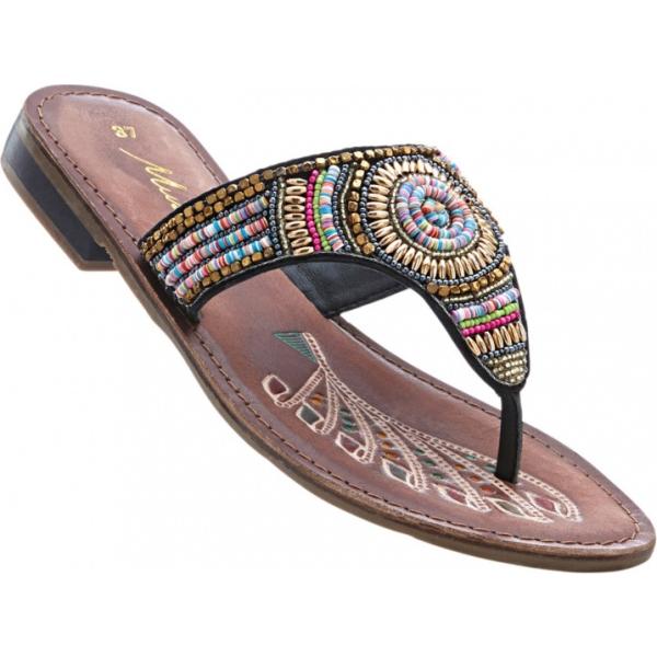 Infradito con perline nero Mustang nero