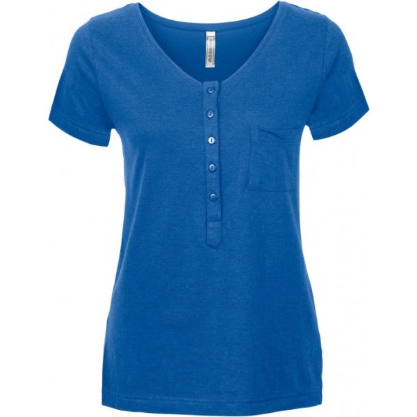 Maglia con scollo e bottoni blu Rainbow blu