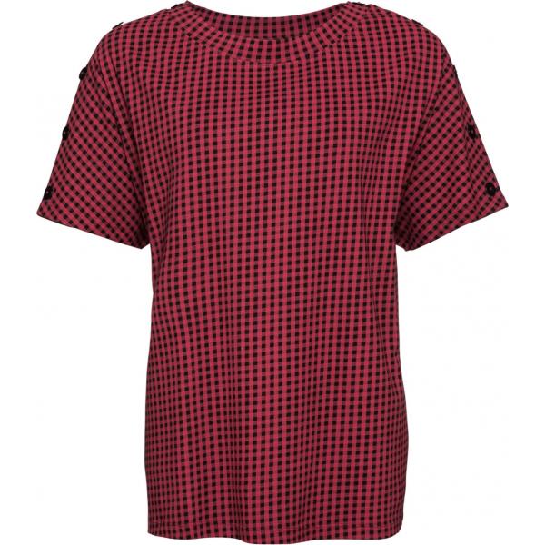 Maglia con scollo a maniche corte rosso Rainbow rosso
