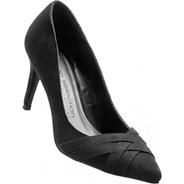 Décolleté pumps effetto scamosciato nero Bpc selection premium nero