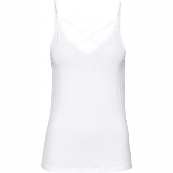 Top con scollo bianco Rainbow bianco