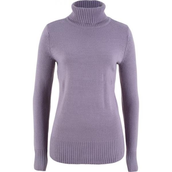 Pullover collo alto viola e corda Bpc bonprix collection viola