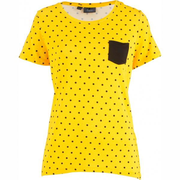 Maglia a maniche corte giallo Bpc bonprix collection giallo