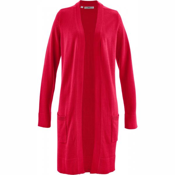 Cardigan rosso e corda Bpc bonprix collection rosso