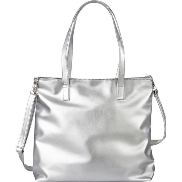 Shopping bag con manico effetto metallizzato argento Bpc bonprix collection grigio