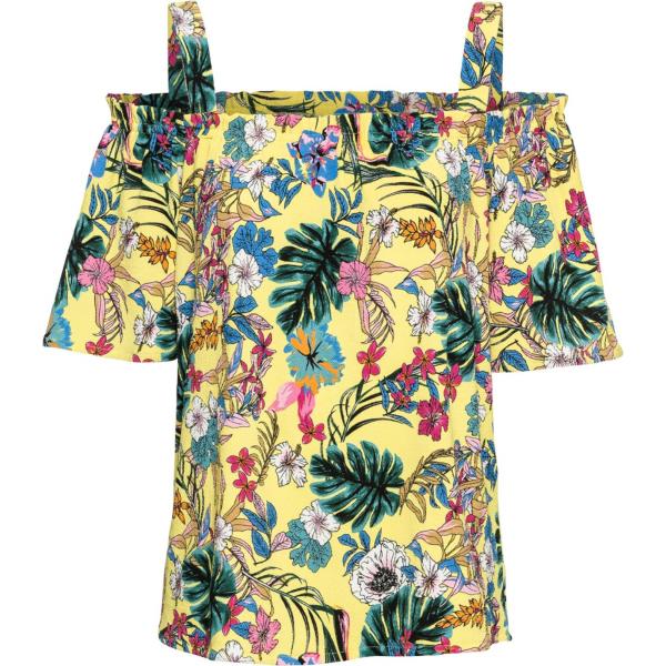 Blusa fantasia floreale con spalle scoperte giallo Bodyflirt giallo a fiori