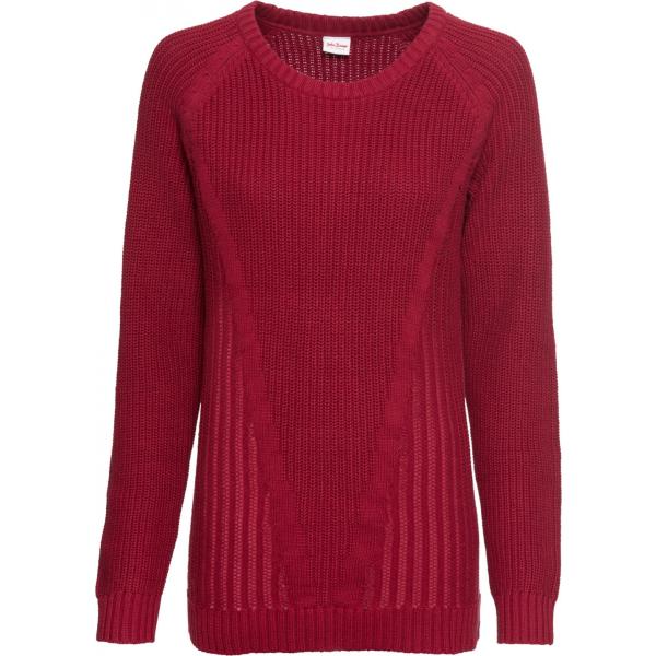 Pullover rosso e corda John Baner JEANSWEAR rosso