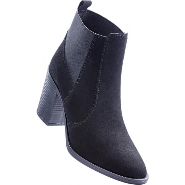 Stivaletti con tacco largo nero Rainbow nero