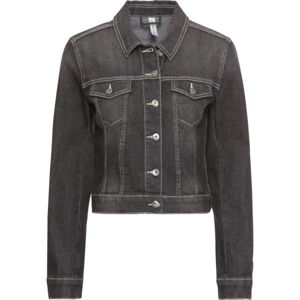 Giacca con paillettes in denim nero Rainbow nero
