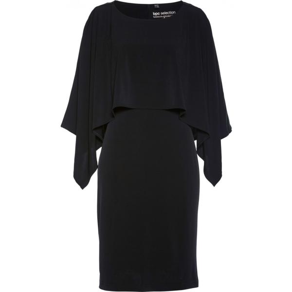 Vestito con volant stretto in maglina nero Bpc selection nero
