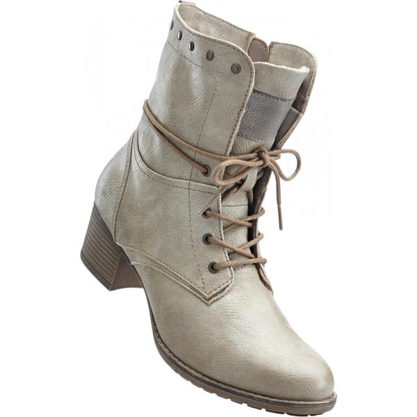 Stivaletti con borchie beige Mustang