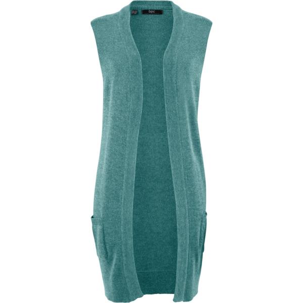 Gilet in in maglia blu e corda Bpc bonprix collection blu