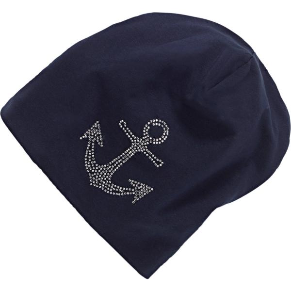 Berretto con strass jersey blu Bpc bonprix collection blu