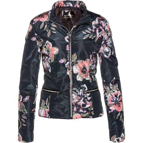 Giacca fantasia floreale con zip nero Bpc selection nero a fiori