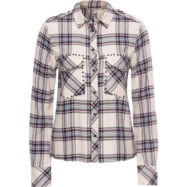 Camicia con taschini e borchie bianco Rainbow bianco