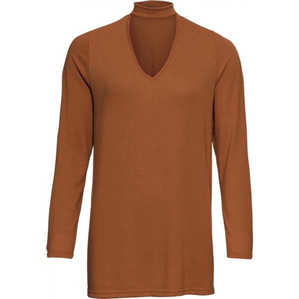 Maglia spacchi laterali marrone Bodyflirt marrone