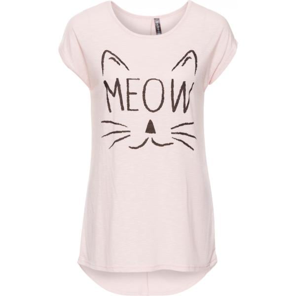 Top con stampa rosa Rainbow rosa con stampe