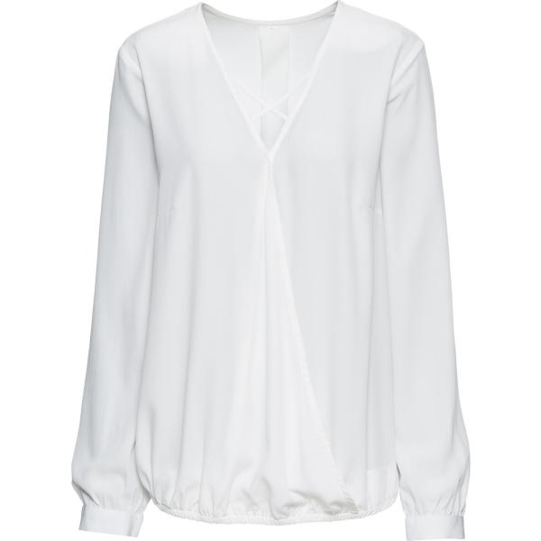 Blusa a portafoglio Rainbow bianco