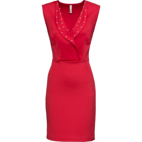 Vestito con scollo BODYFLIRT boutique rosso