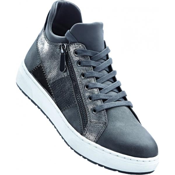 Sneakers effetto metallizzato con lacci grigio Marco Tozzi grigio
