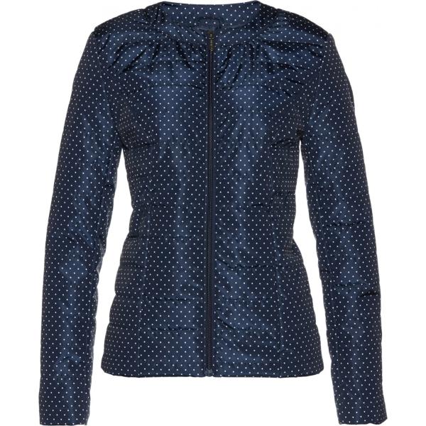 Piumino a pois con scollo blu Bpc selection blu a pois