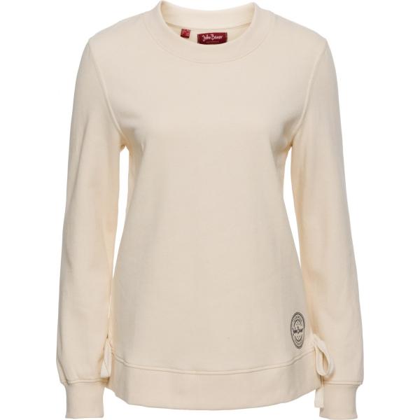 Felpa con lacci in pile beige John Baner JEANSWEAR