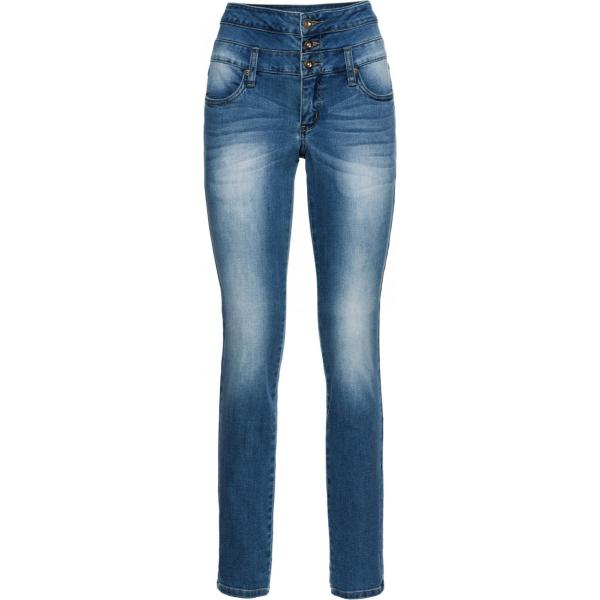 Jeans skinny vita alta stretto blu Rainbow blu