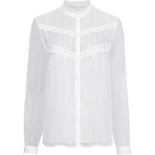 Camicetta con pizzo bianco Rainbow bianco