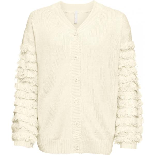 Cardigan con frange bianco BODYFLIRT boutique bianco