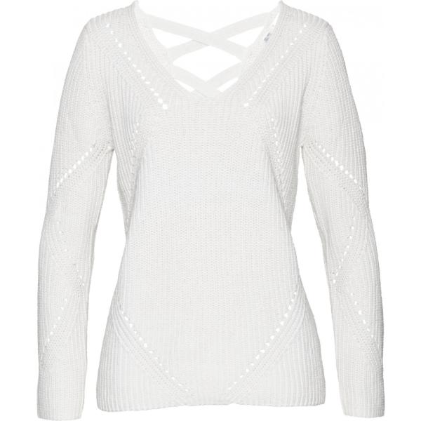 Pullover in materiale riciclato Bpc selection bianco